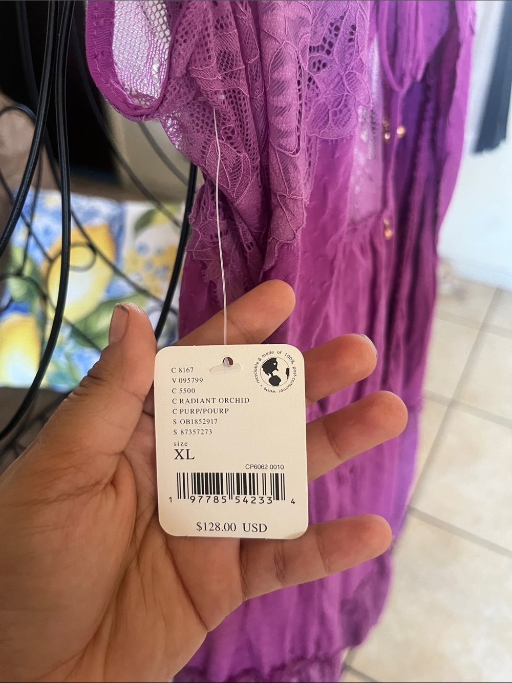Free People Purple Backless Tiered Romper - Picture 6 of 7